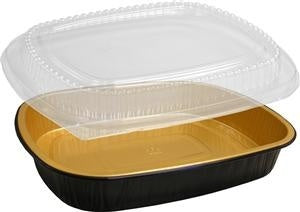 Black & Gold Large Container with Lid