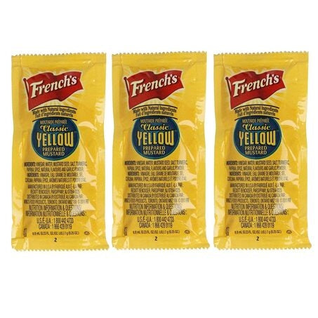 * Yellow Mustard Packets