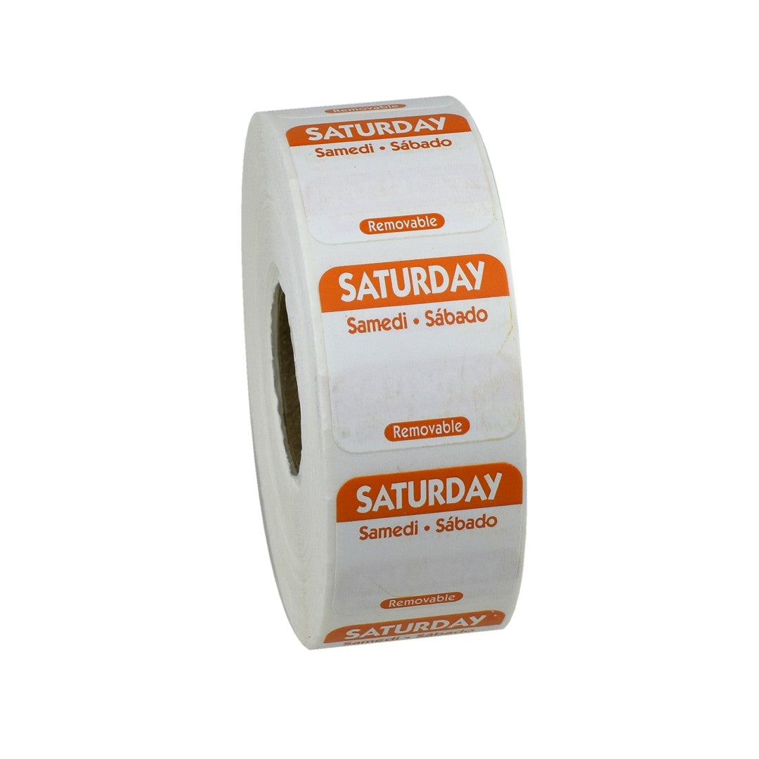 1 Inch Satruday Removable Label