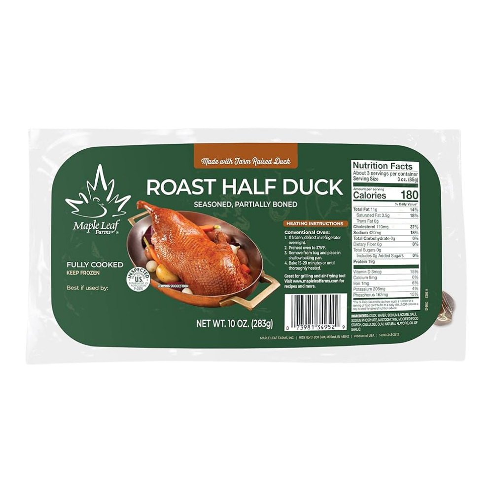 Half Roast Duck Partially Boned