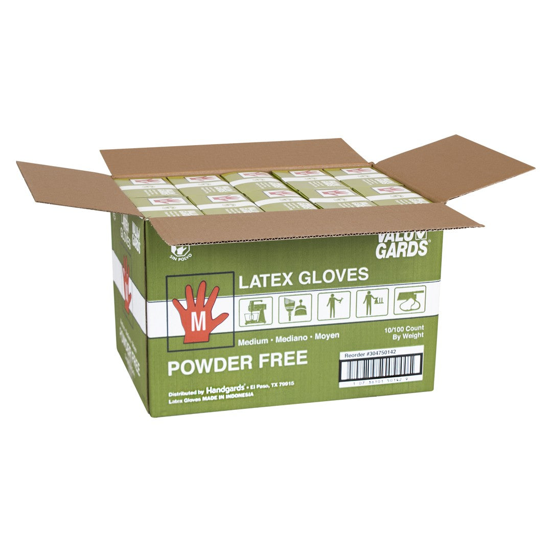 Gloves Latex Medium Powdwer Free