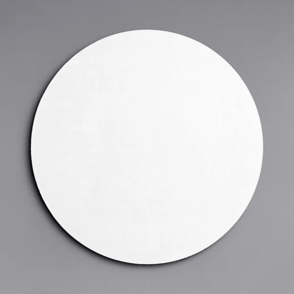7in White Corrugated Cake Circle