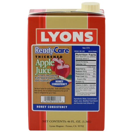 Apple Juice Honey Consistency