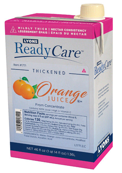 Orange Juice Nutritional Drink Nectar Consistency