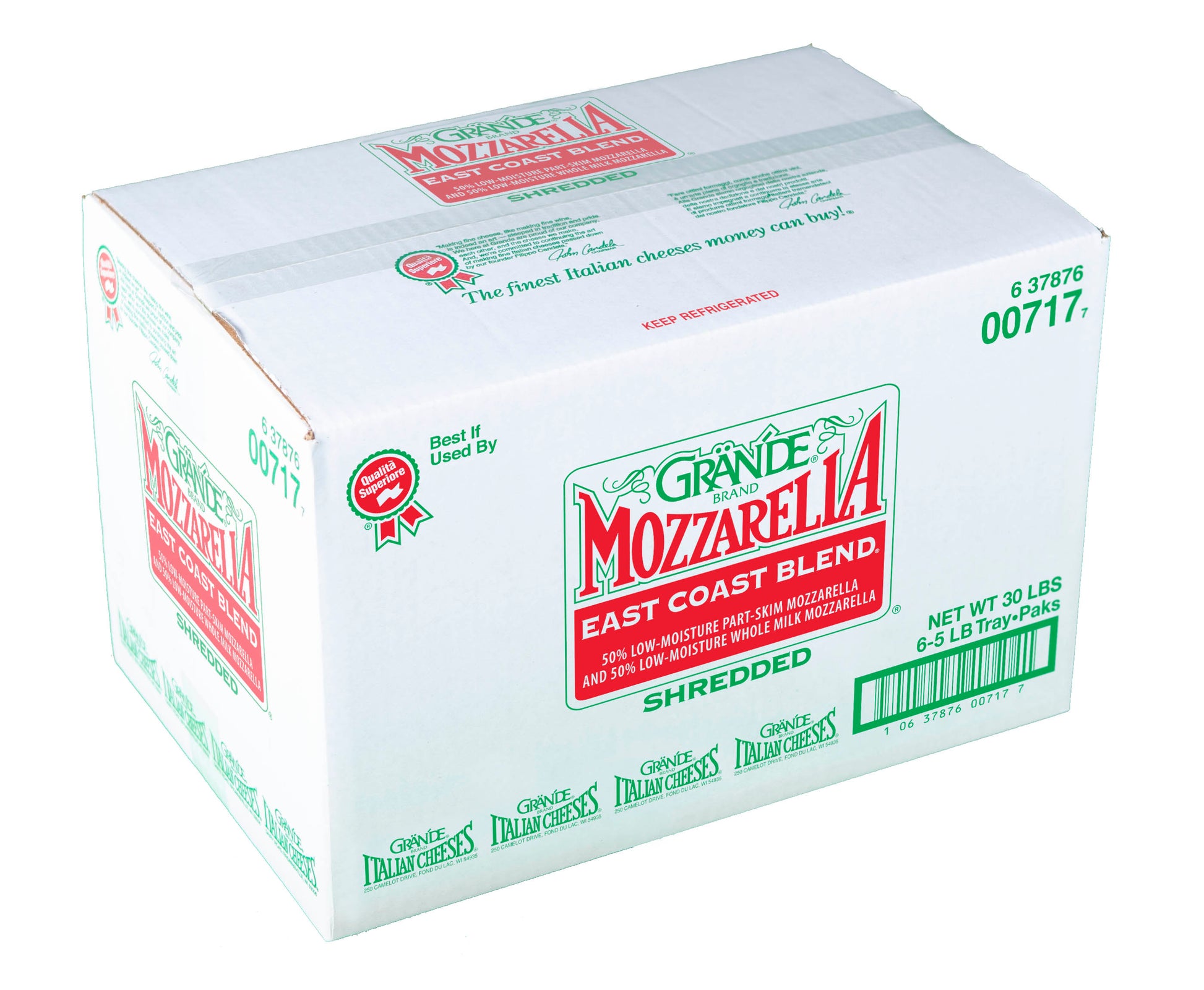 East Coast Blended Shredded Mozzarella Cheese