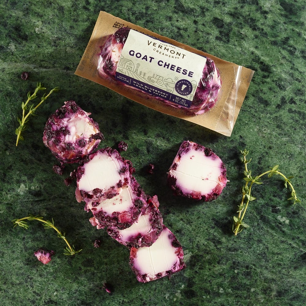 Blueberry, Lemon & Thyme Goat Log