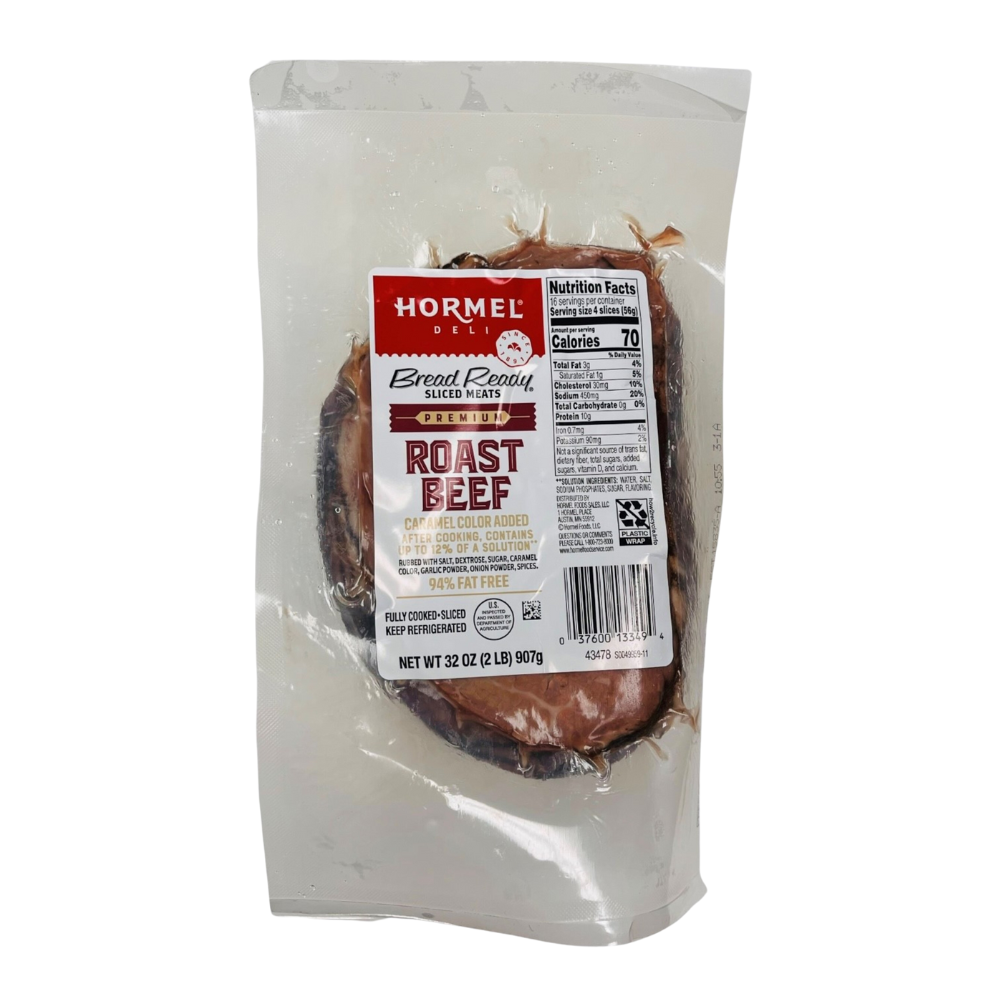 * Bread Ready Sliced Roast Beef