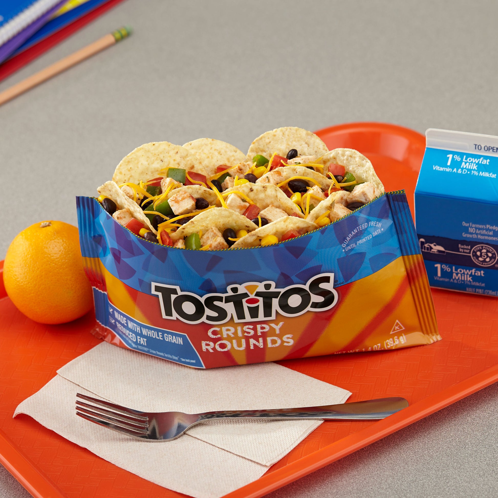 * Crispy Round Tortilla Chips