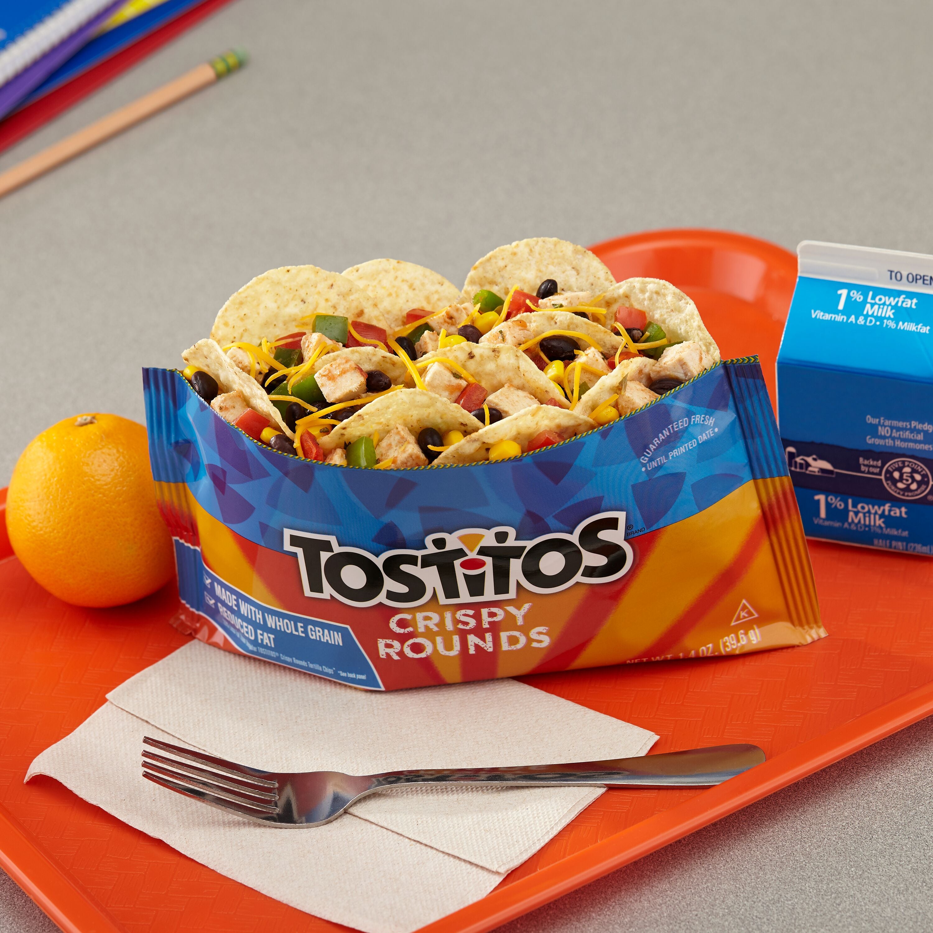 * Crispy Round Tortilla Chips