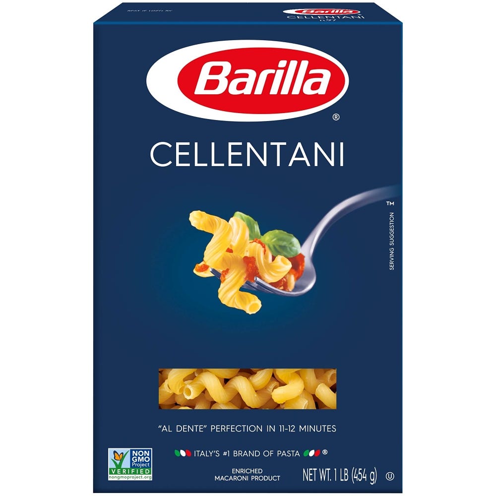 Cellentani Cavatappi Pasta