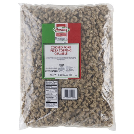 Fully Cooked Pork Sausage Crumble Topping