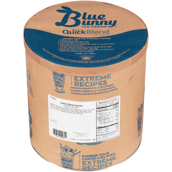 Quick Blend Vanilla Ice Cream