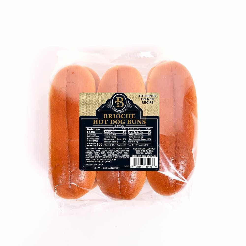 Brioche Hot Dog Buns