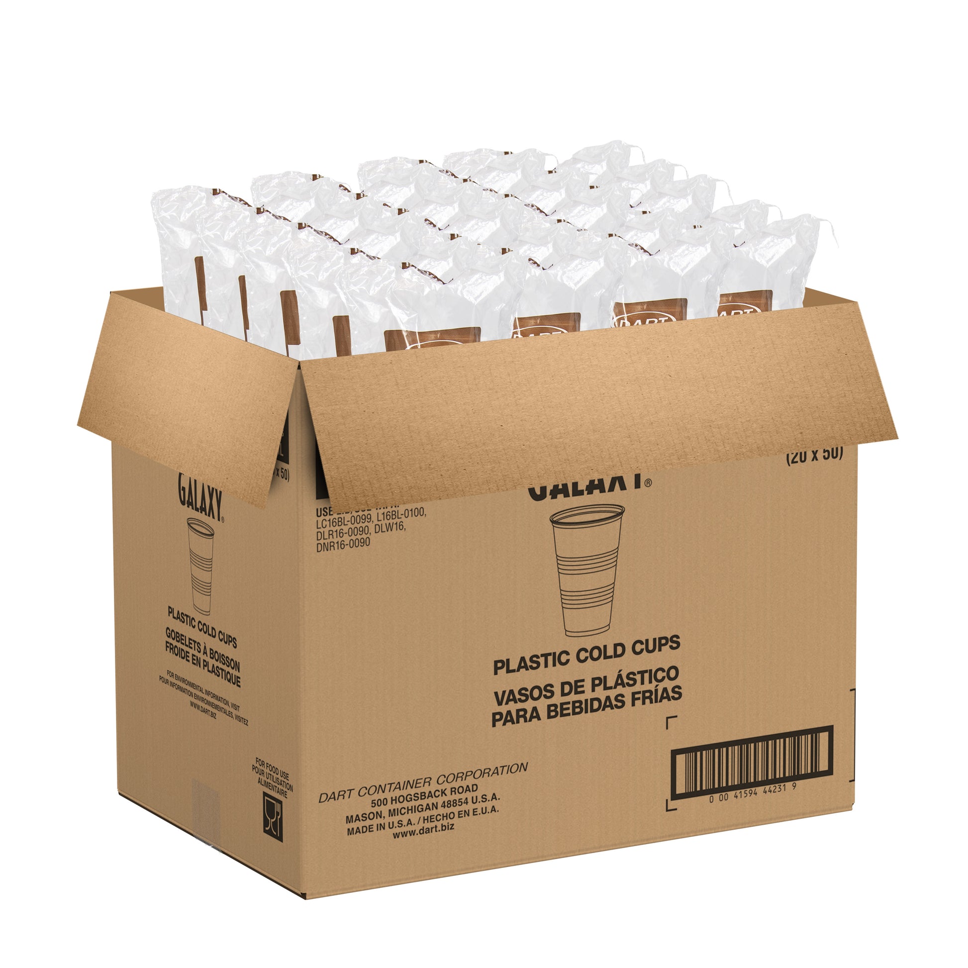 16oz Translucent Plastic Cup