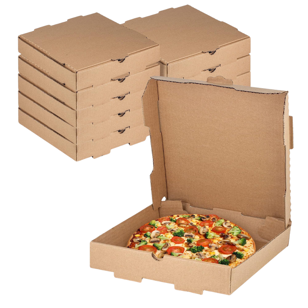 12in Brown Corrugated Pizza Box