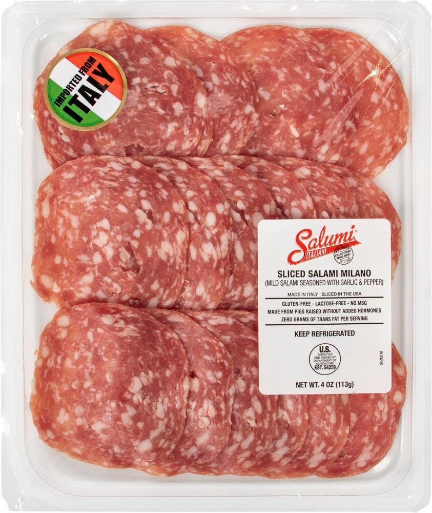 Milano Salami Sliced
