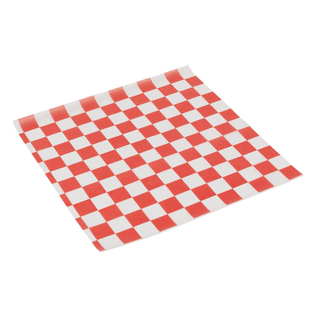 Red Checkerboard Wax Paper