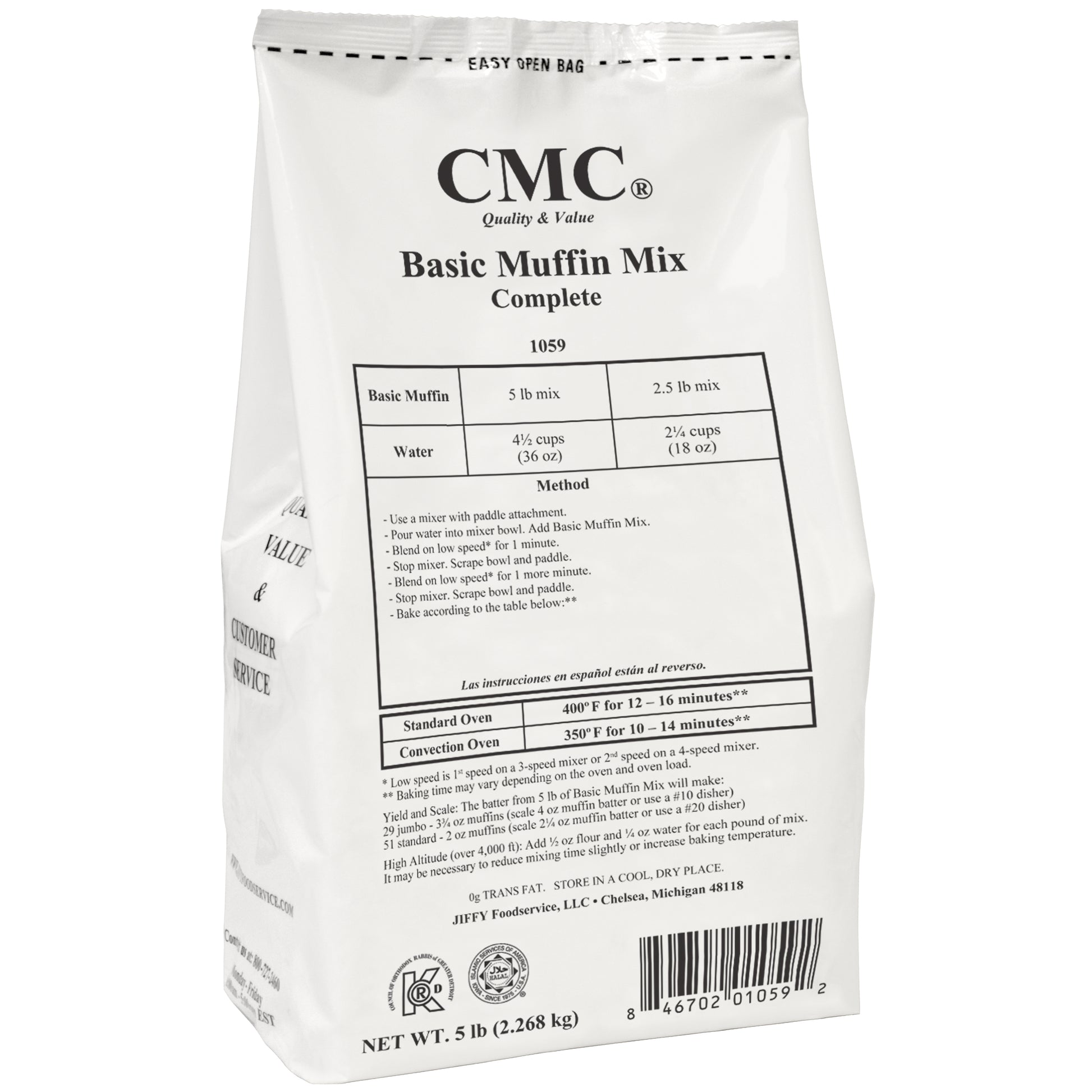 5lb Plain Muffin Mix