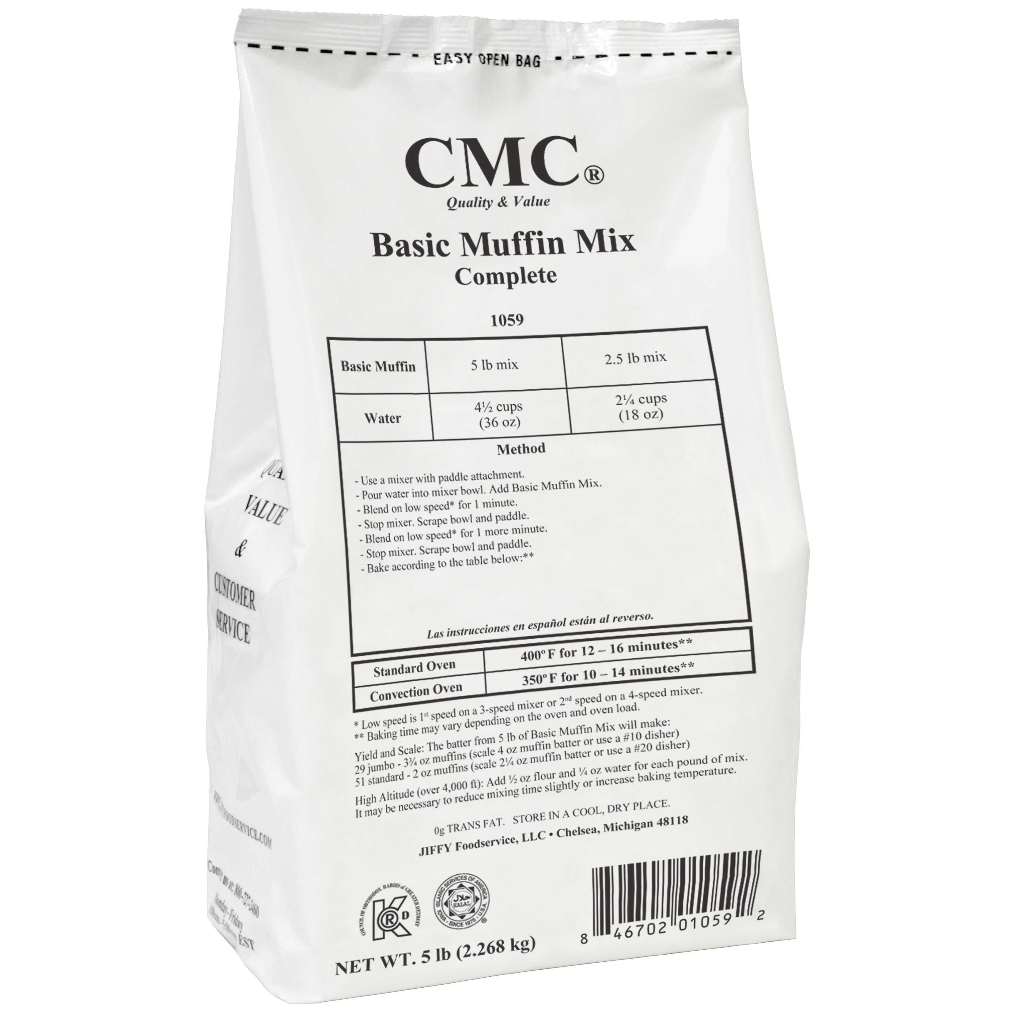 5lb Plain Muffin Mix