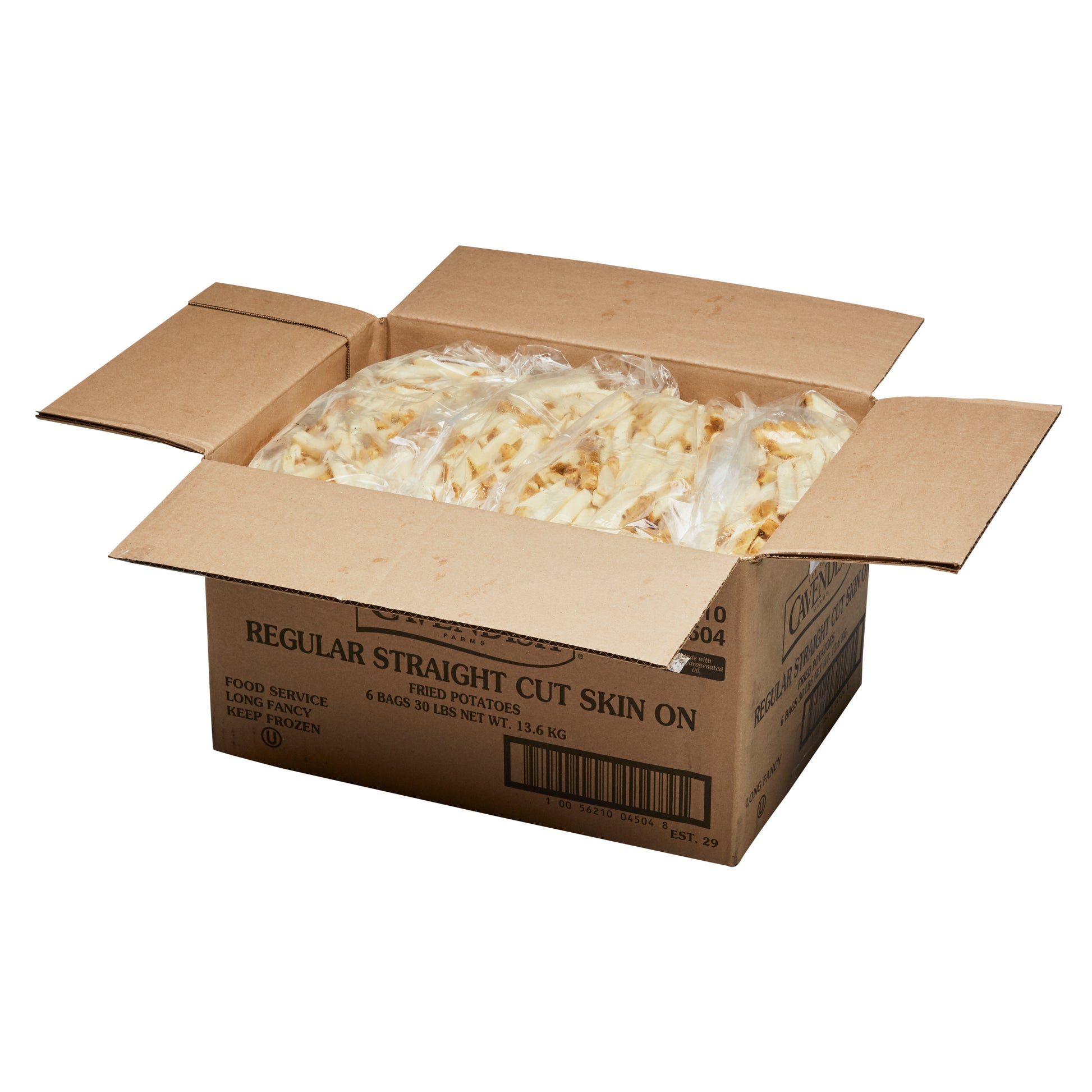 * 3/8 Inch Regular Cut Skin-On Fries