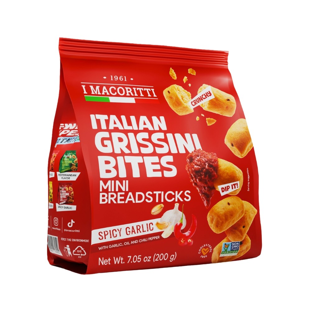 Spicy Garlic Grissini Breadstick Bites