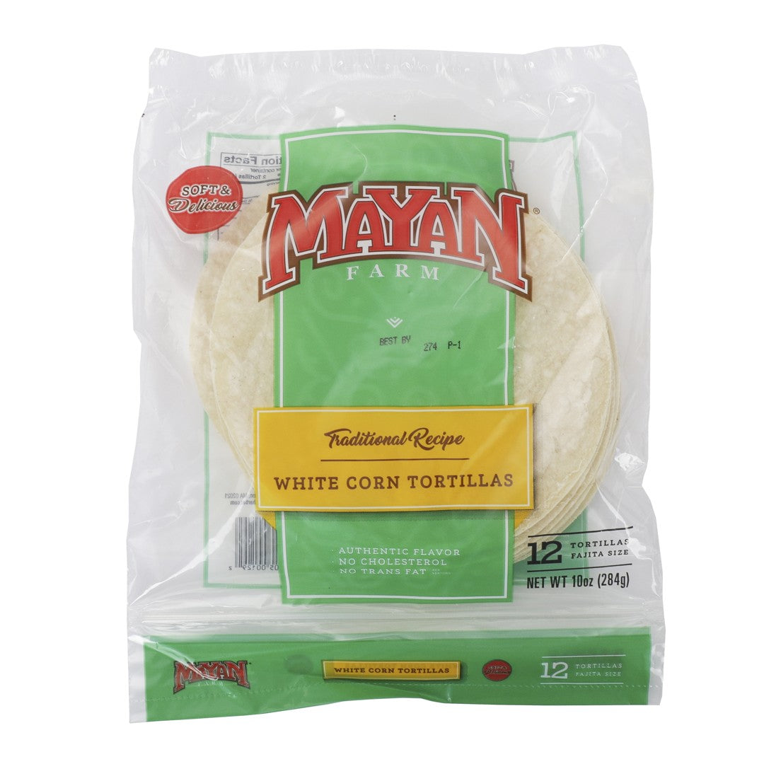 6 Inch Traditional White Corn Tortilla
