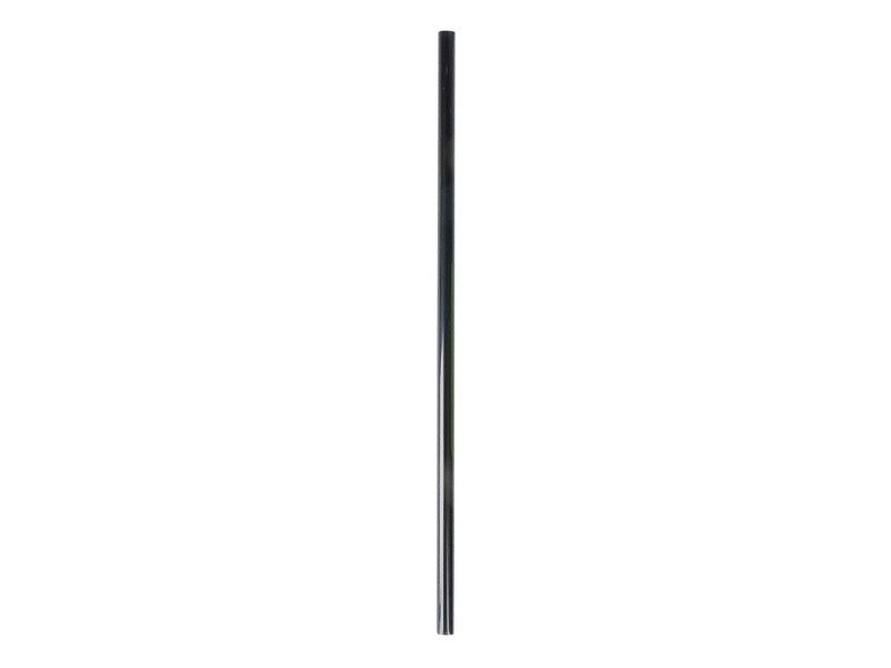 Unwrapped Black Plastic Straw