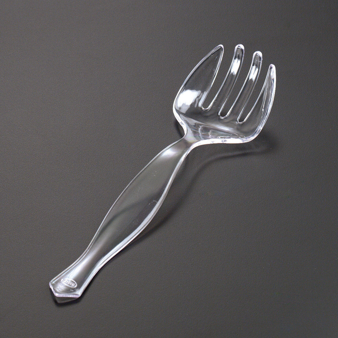 Clear Plastic Serving Fork