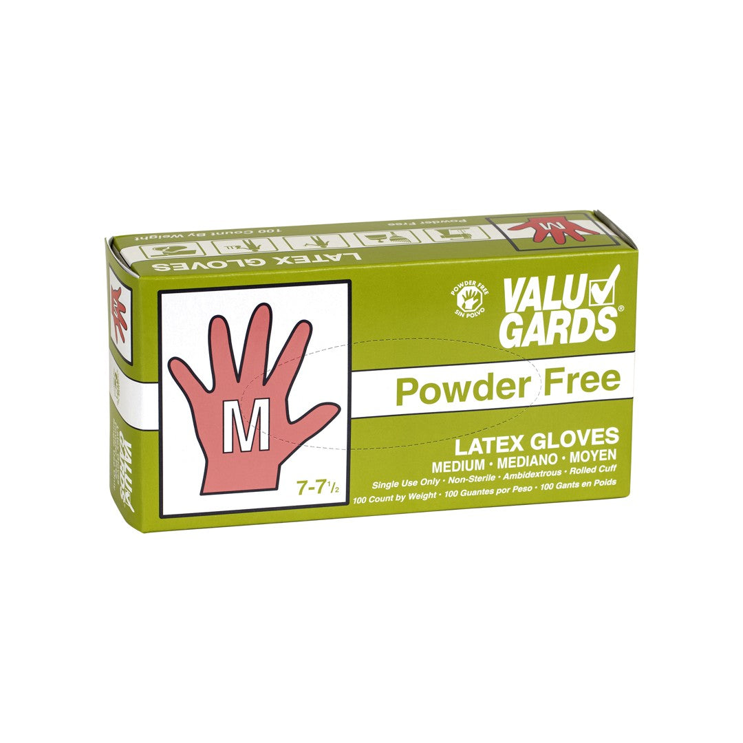 Gloves Latex Medium Powdwer Free