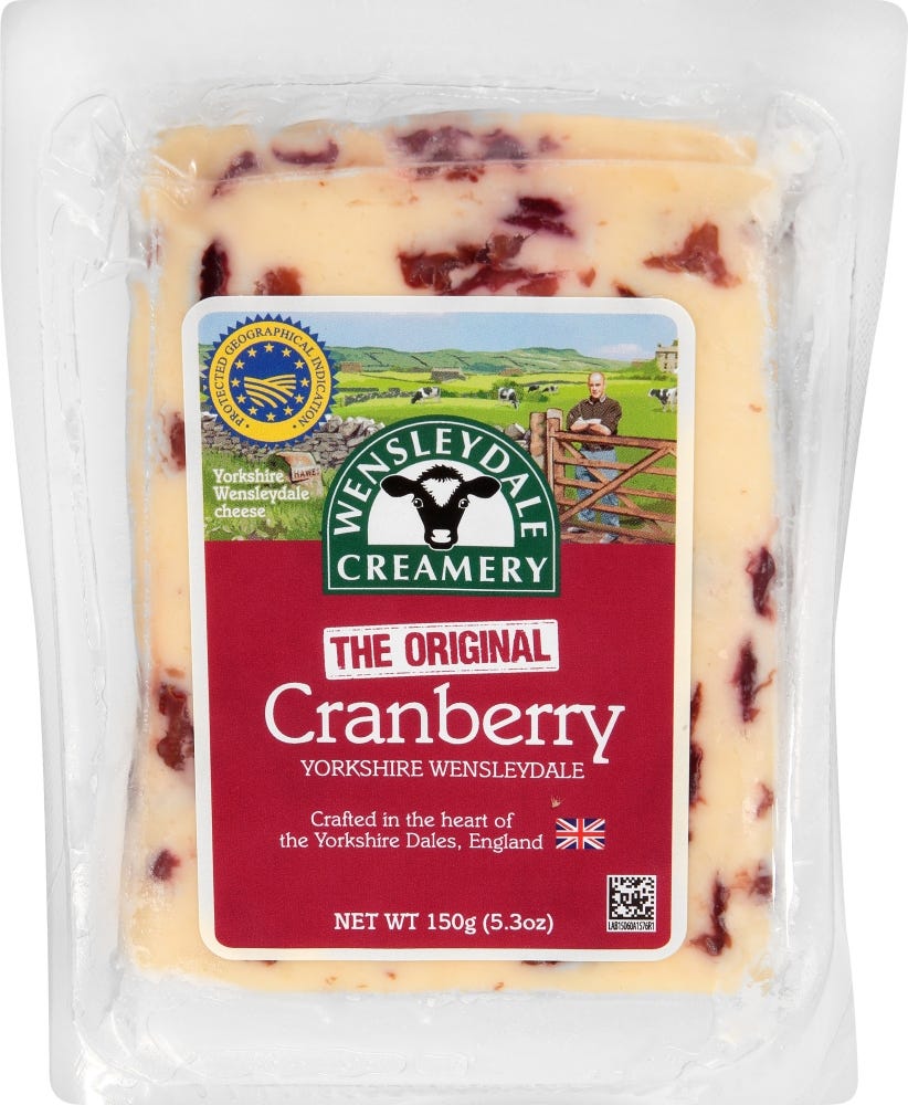 Cranberry Wensleydale Wedge