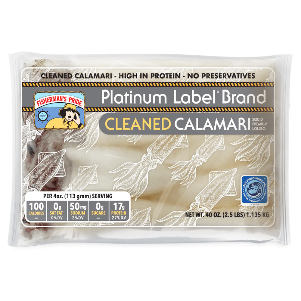 Calamari Tubes Only 4-6 Loligo Frozen USA