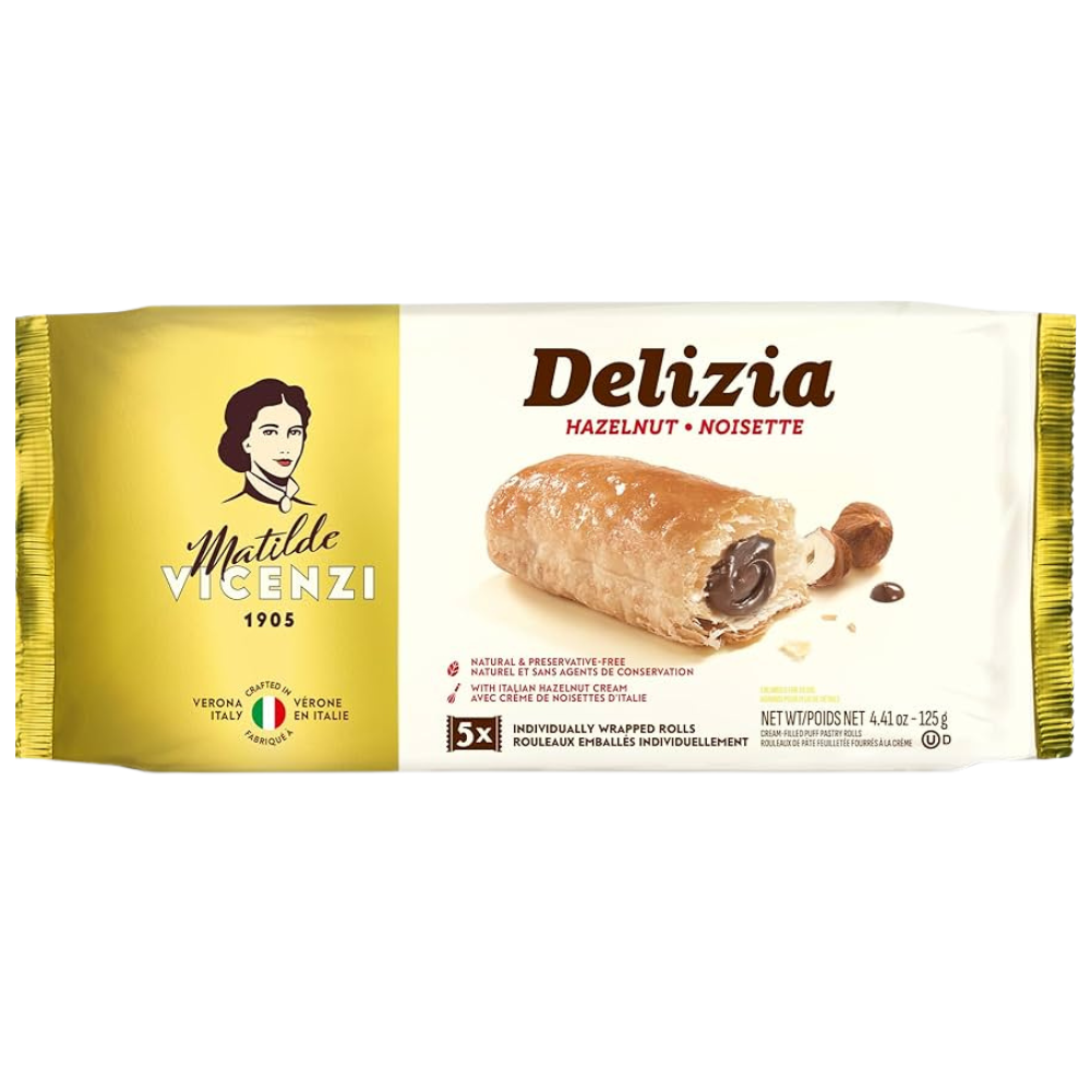 Delizia Hazelnut Puff Pastry Bars