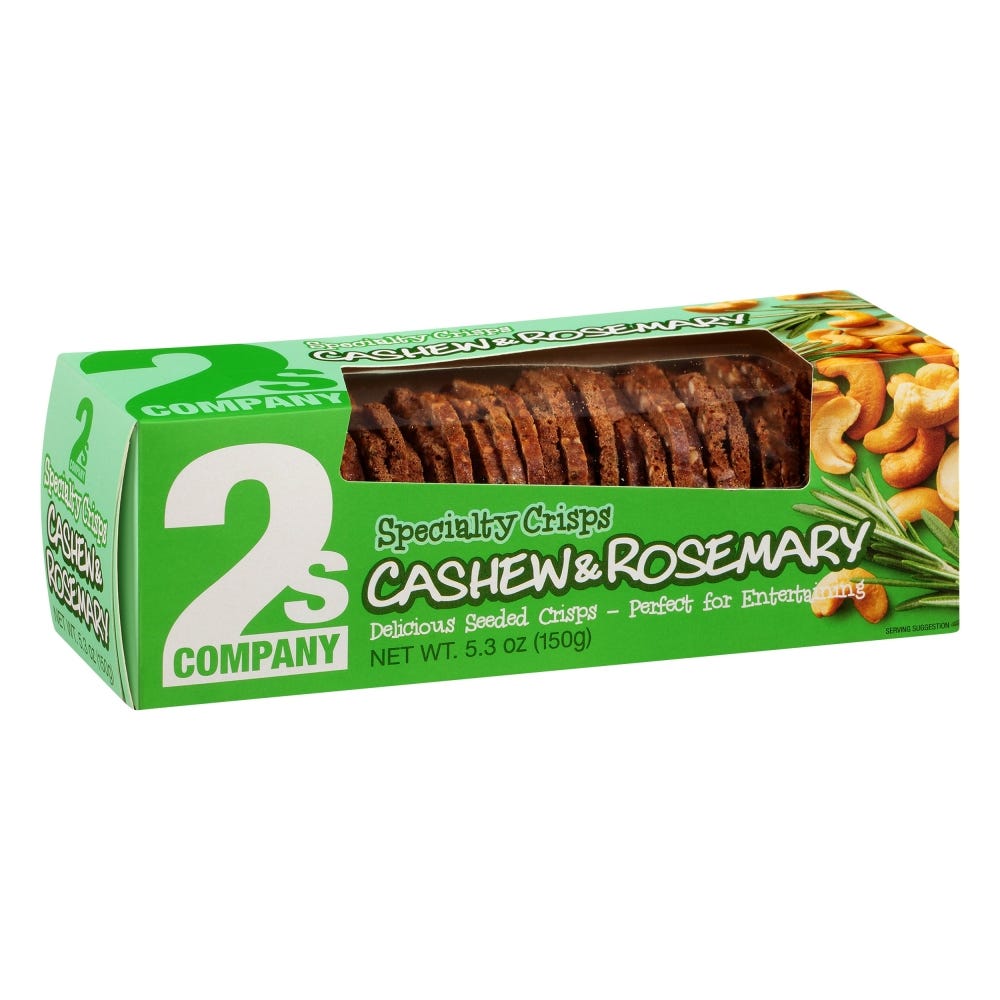2s Company Cashew & Rosemary Crisps
