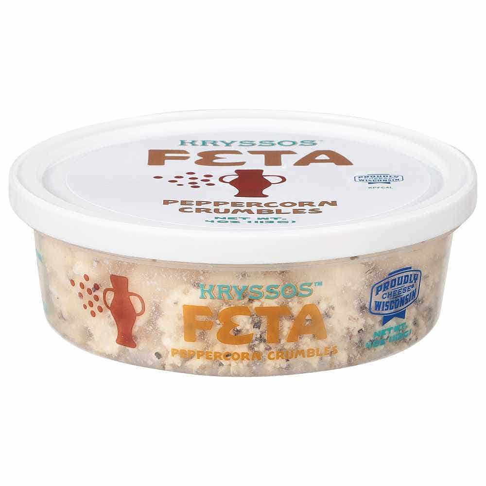 Kryssos Feta Cheese Crumbles with Peppercorns
