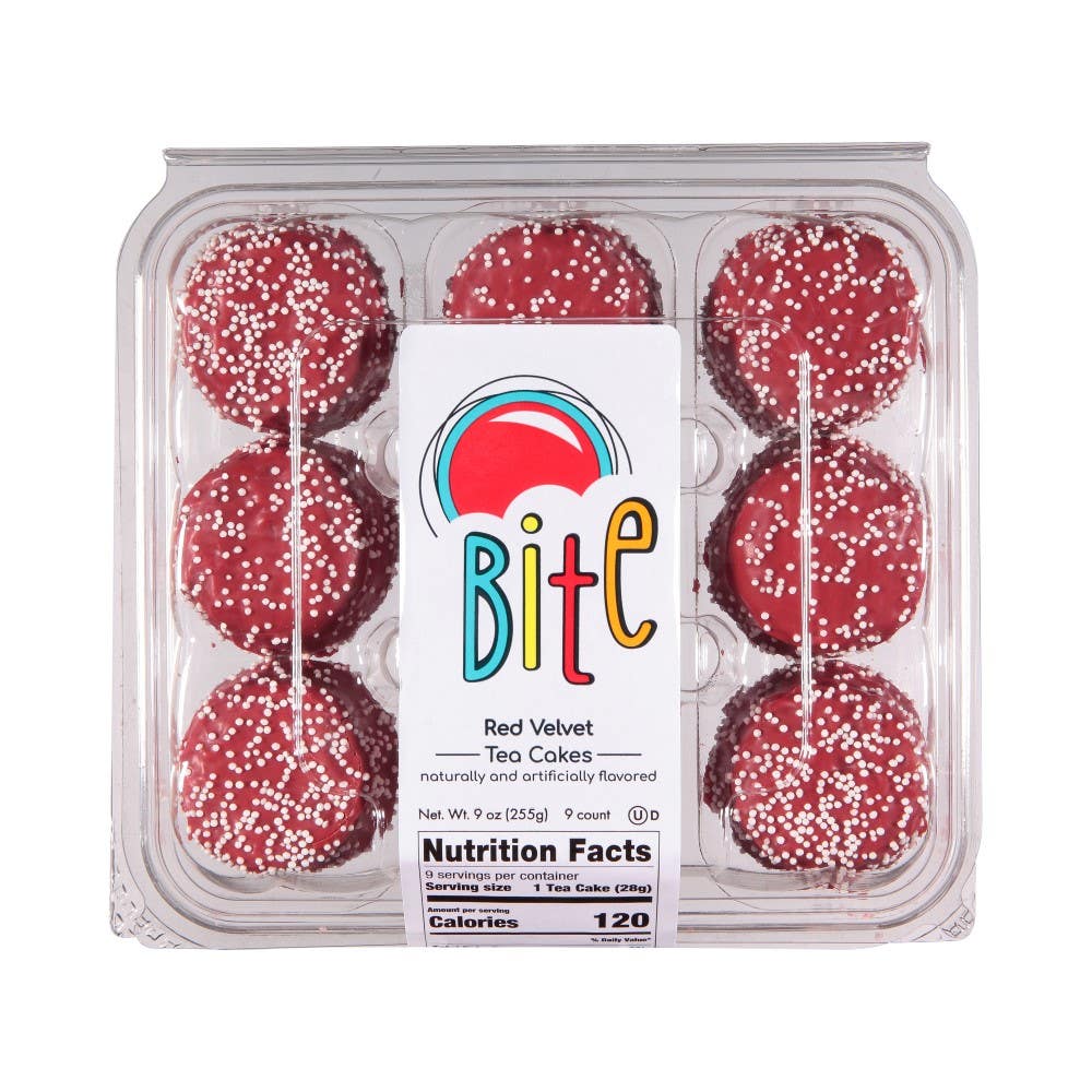 Bite Red Velvet Tea Cakes