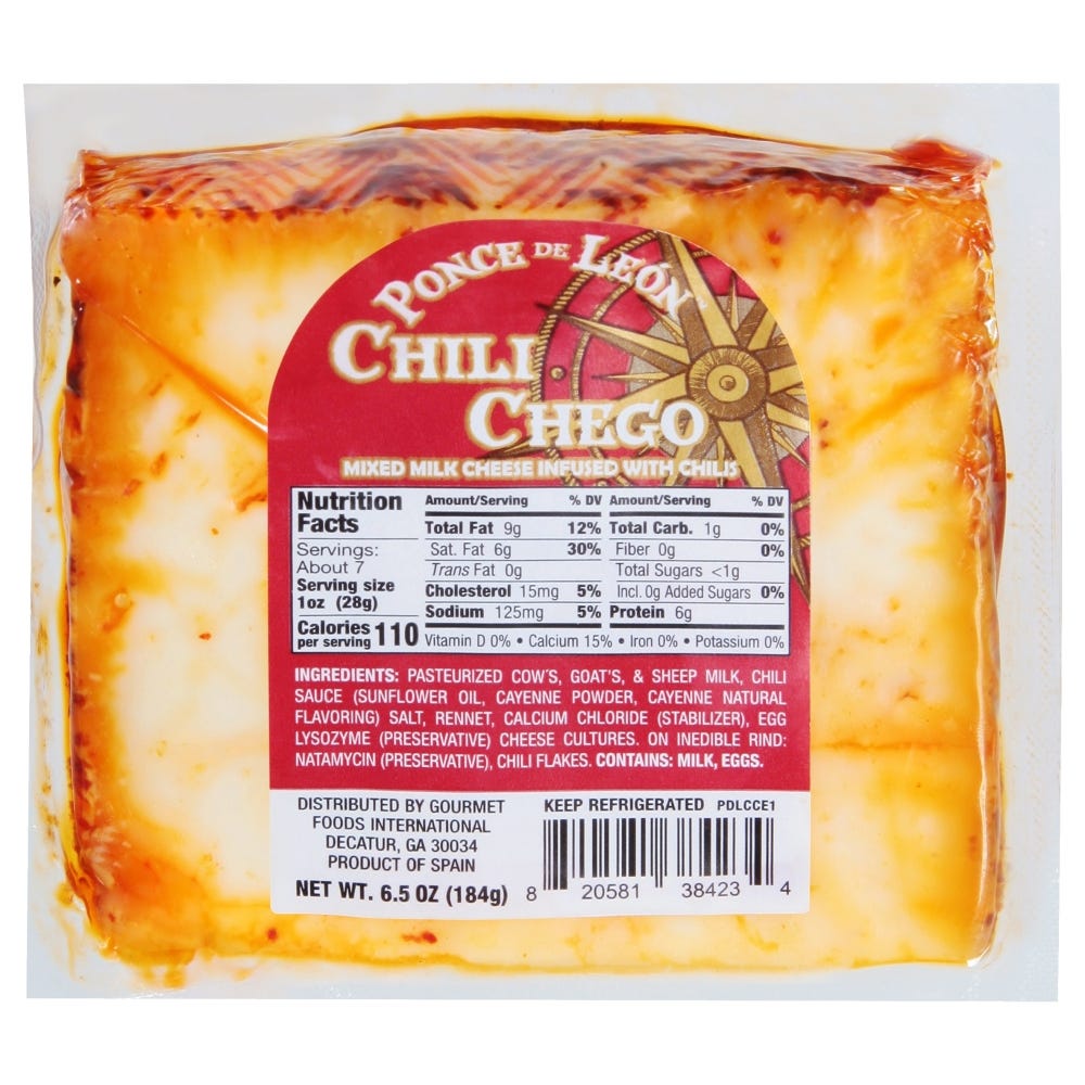 Ponce de Leon Chili Chego Cheese 6.5 oz