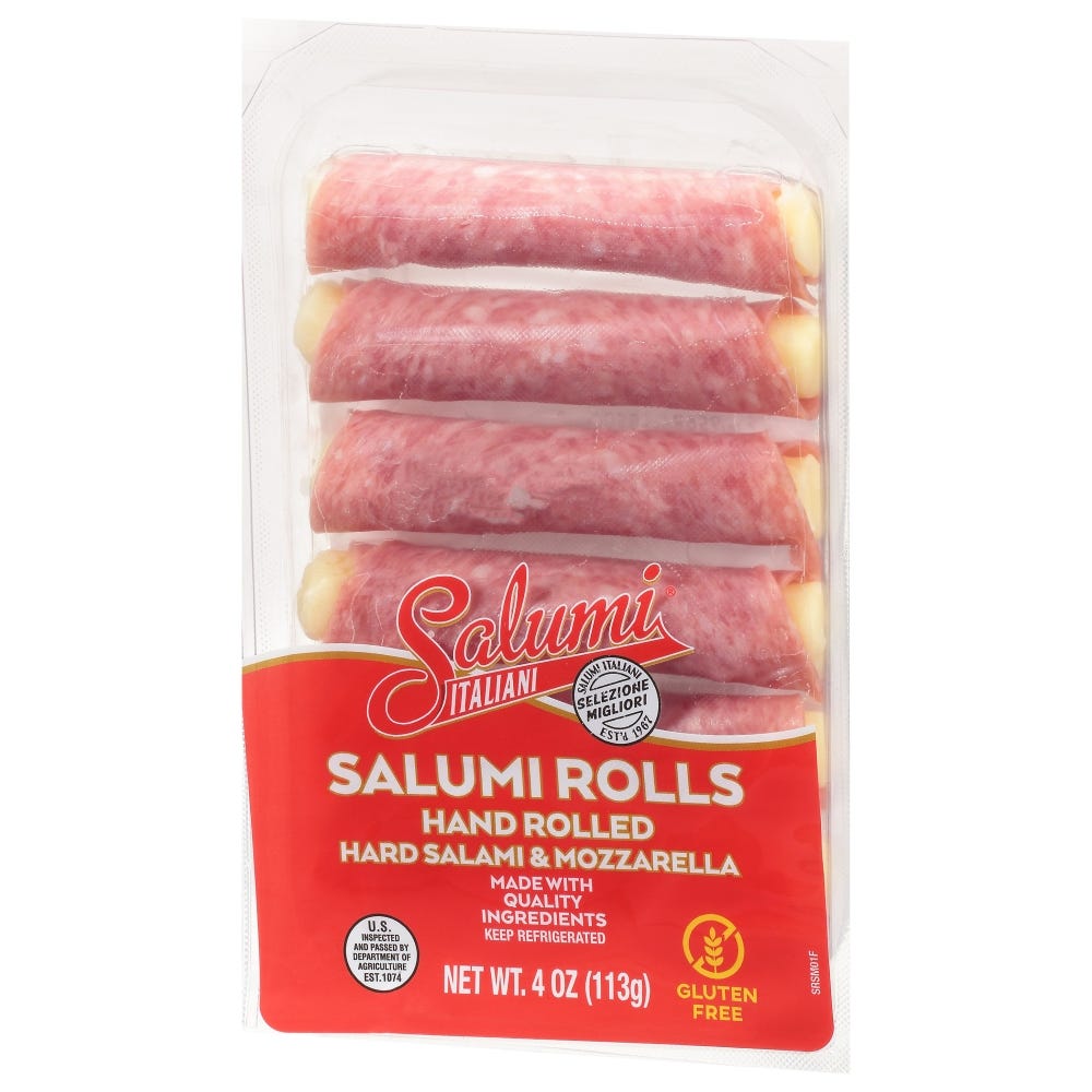Hard Salami & Mozzarella Salumi Rolls