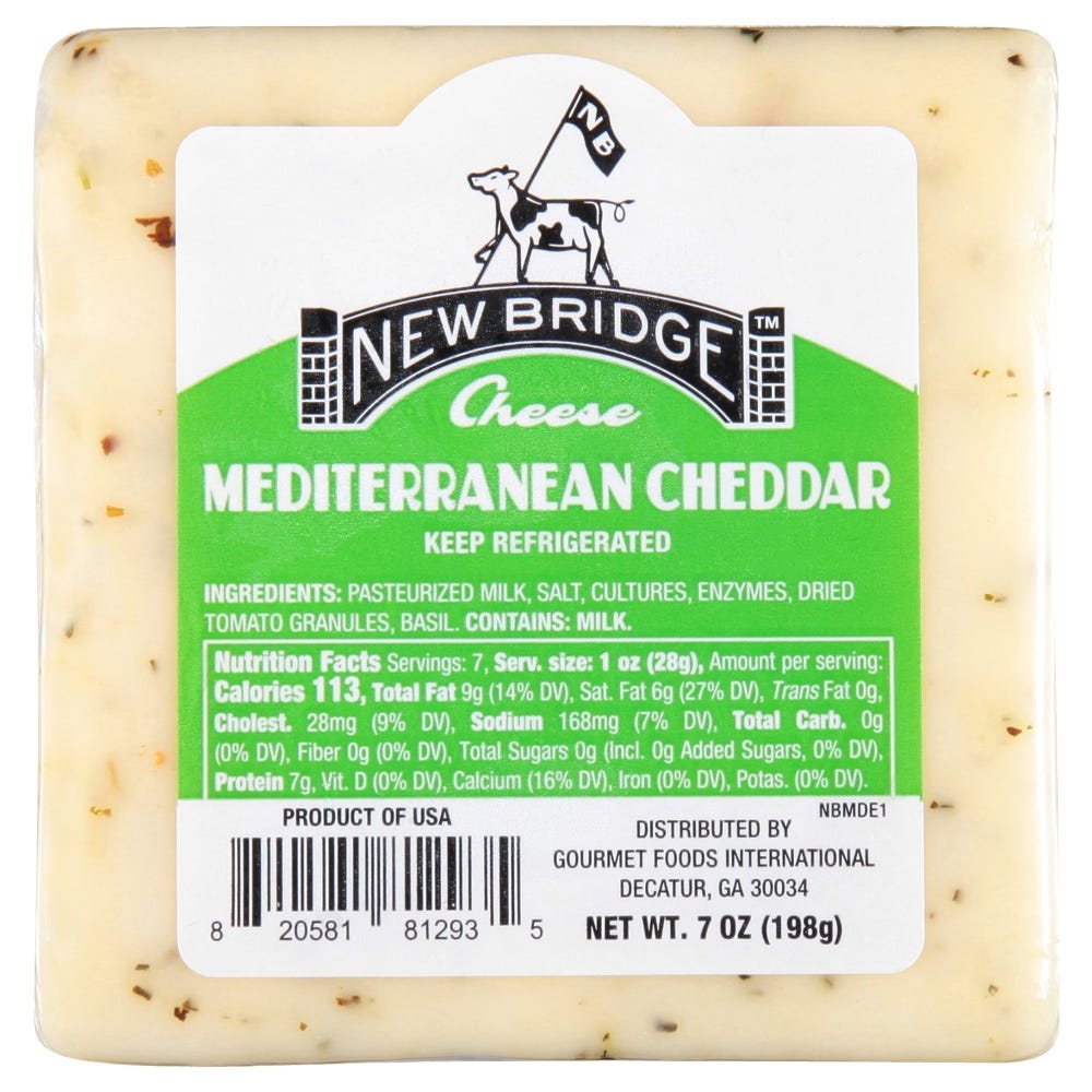 Mediterranean Cheddar Cuts