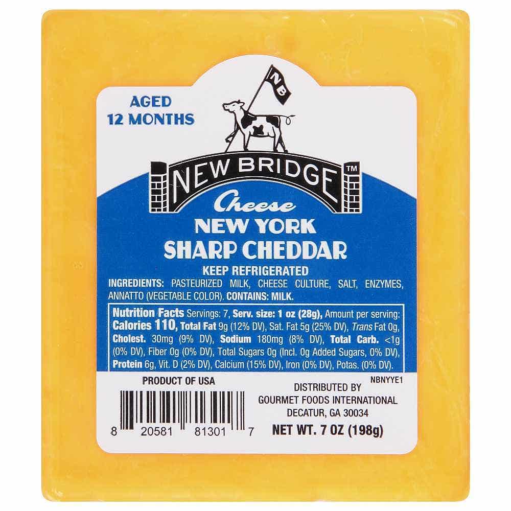 Aged 1 Year Sharp Yellow Cheddar Cuts
