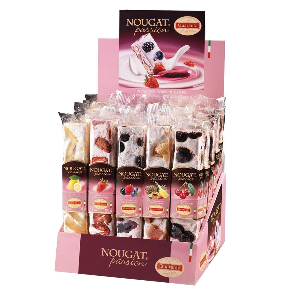 Fruit Cream Nougat Bar Display