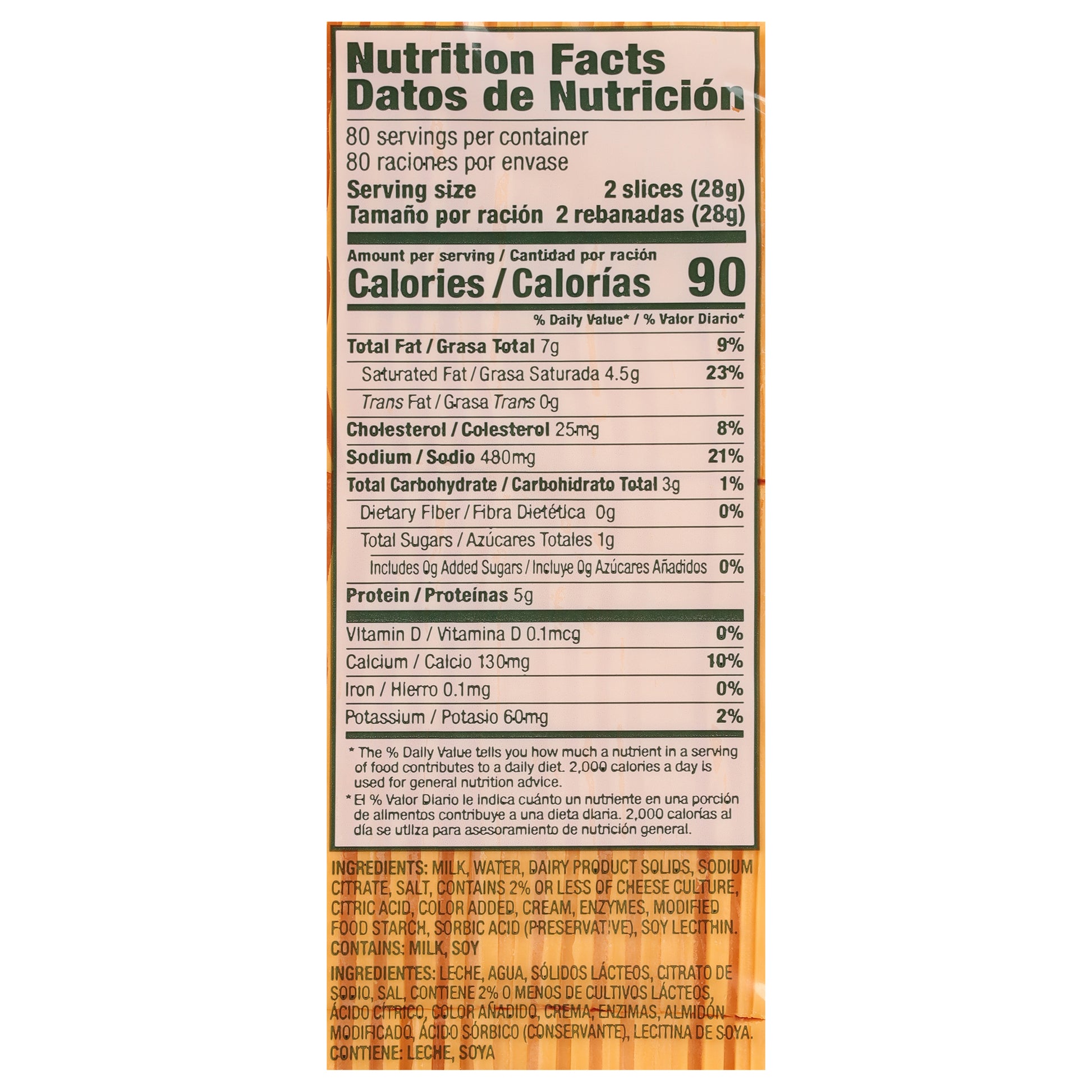 120 Slices White American Cheese