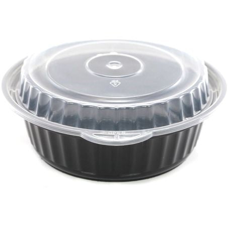 6in 16oz Black Micro Container