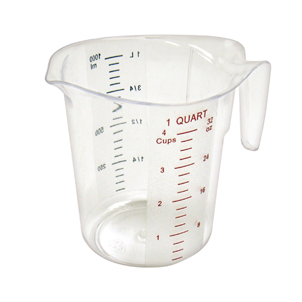 1QT Clear Plastic Measuring Cup
