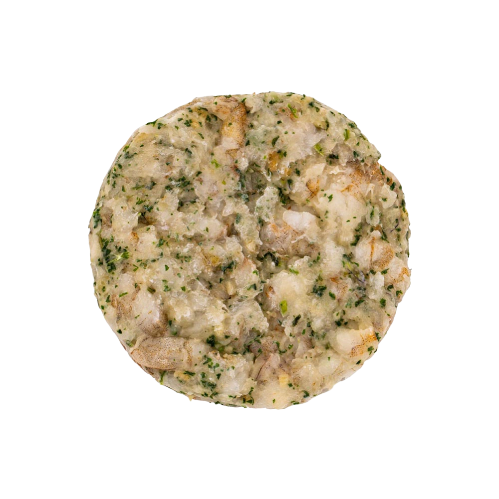 Shrimp Burger with Garlic & Herb