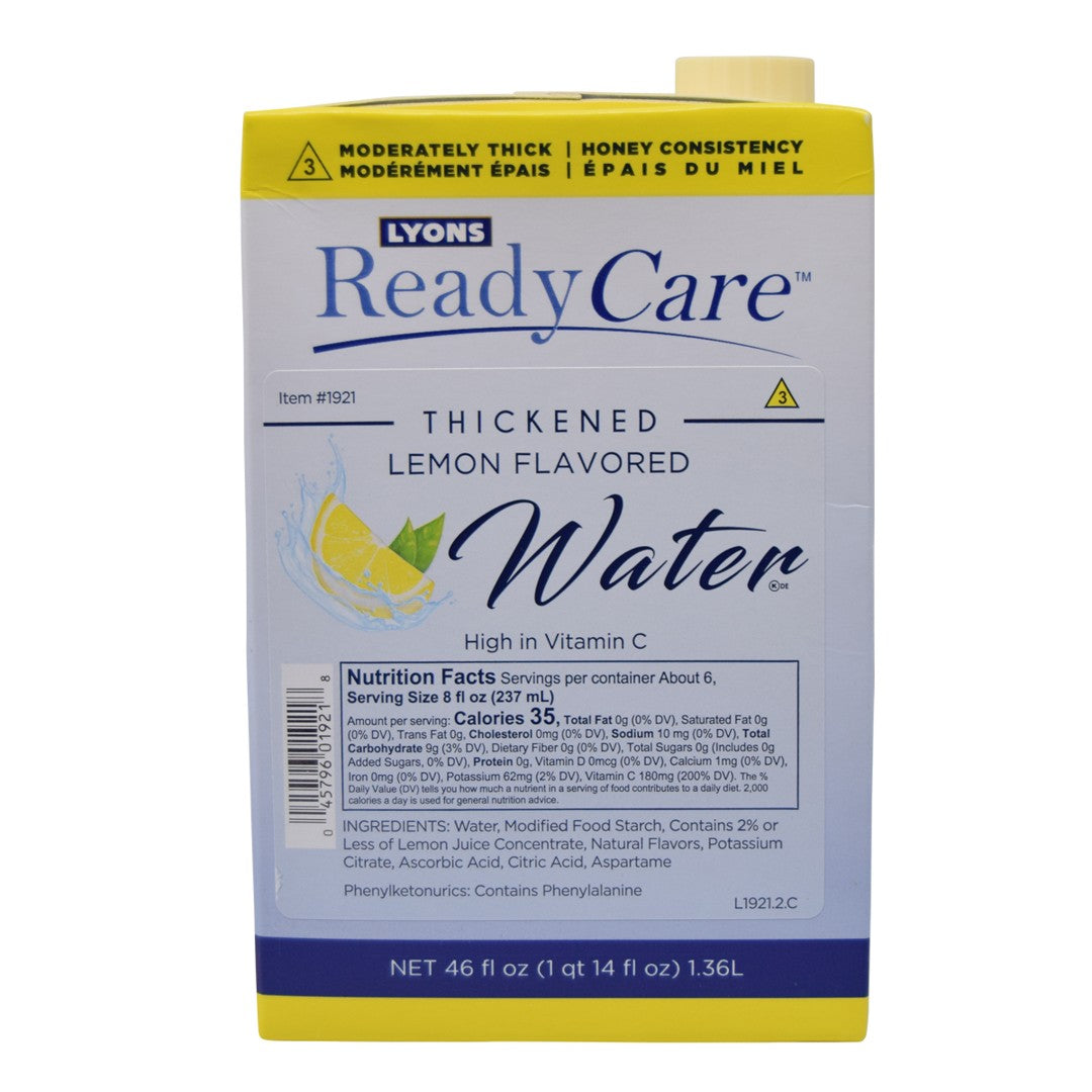 Water with Lemon Honey Consistency