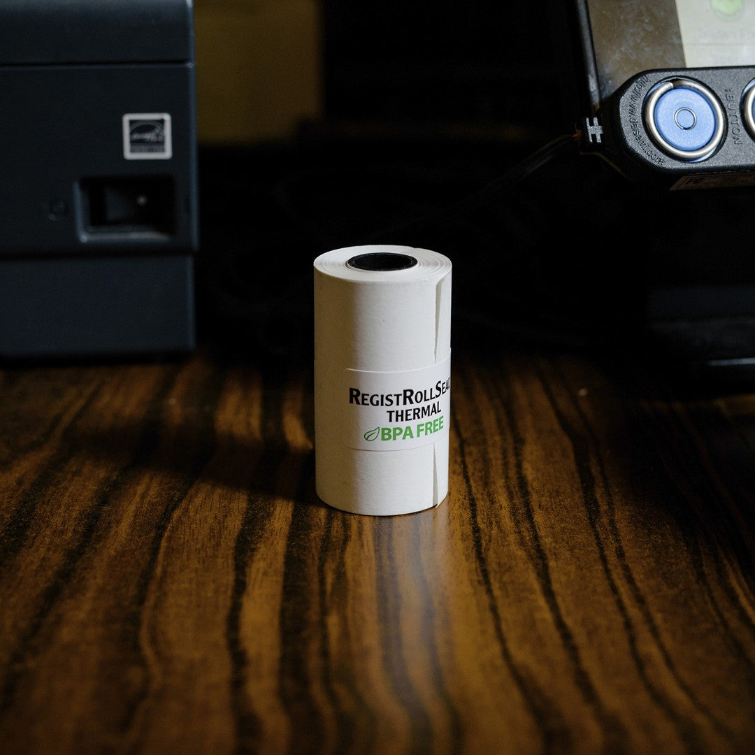 White Thermal Register Roll