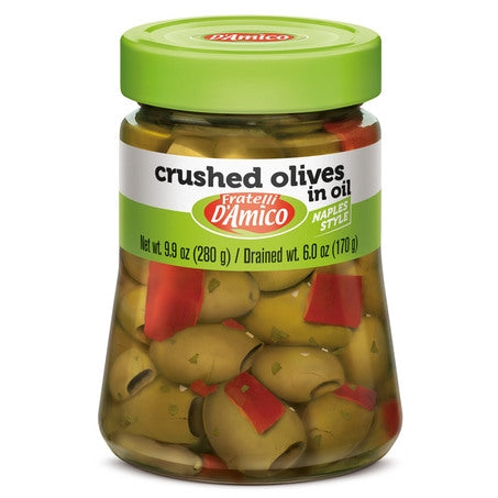Crushed Green Olives in Oil