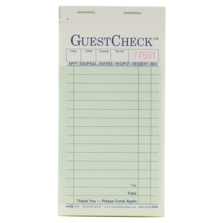 16 Line 2 Part Guest Checks