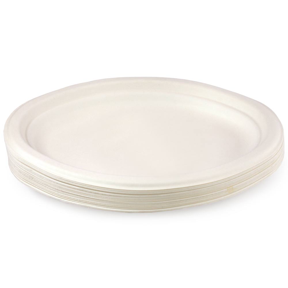 7.5x10.5 Molded Fiber Oval Plate