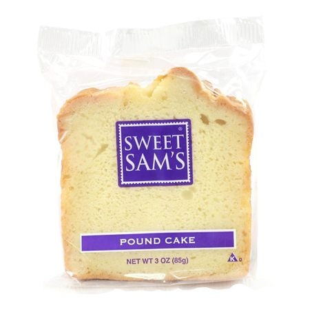 Individually Wrapped Plain Pound Cake Slices